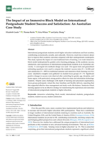 The Impact of an Immersive Block Model on International Postgraduate Student Success and Satisfaction: An Australian Case Study