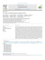 The value of Australian aquatic ecosystem services