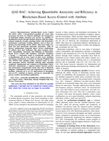 QAE-BAC: Achieving Quantifiable Anonymity and Efficiency in Blockchain-Based Access Control with Attribute