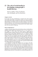 The role of social media in developing young people's health literacy