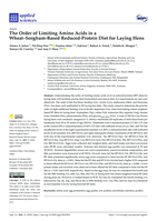 The Order of Limiting Amino Acids in a Wheat-Sorghum-Based Reduced-Protein Diet for Laying Hens