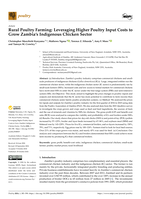Rural Poultry Farming: Leveraging Higher Poultry Input Costs to Grow Zambia's Indigenous Chicken Sector