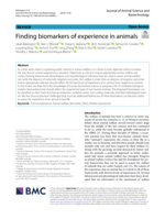 Finding biomarkers of experience in animals
