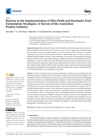 Barriers to the Implementation of Max-Profit and Stochastic Feed Formulation Strategies: A Survey of the Australian Poultry Industry