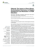 Editorial: The Impact of Place-Based Contextualised Curriculum on Student Engagement and Motivation in STEM Education