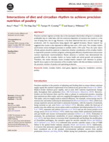 Interactions of diet and circadian rhythm to achieve precision nutrition of poultry