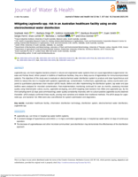 Mitigating Legionella spp. risk in an Australian healthcare facility using on-site electrochemical water disinfection