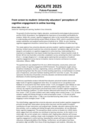 From screen to student: University educators' perceptions of cognitive engagement in online learning