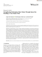 Strengthening Beekeeping Value Chains Through Queen Bee Breeding: A Case Study of Fiji