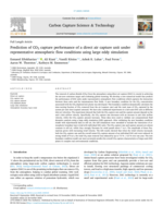 Prediction of CO2 capture performance of a direct air capture unit under representative atmospheric flow conditions using large eddy simulation