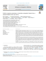Profile of patients presenting to Australian osteopaths: Results from a national health service use survey