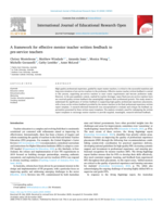 A framework for effective mentor teacher written feedback to pre-service teachers