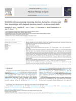 Reliability of tests assessing hamstring function during hip extension and their associations with maximal sprinting speed: a cross-sectional study