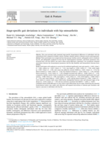 Stage-specific gait deviations in individuals with hip osteoarthritis