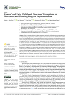 Parents' and Early Childhood Educators' Perceptions on Movement and Learning Program Implementation
