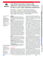 Time-efficient intervention to improve older adolescents' cardiorespiratory fitness: findings from the 'Burn 2 Learn' cluster randomised controlled trial