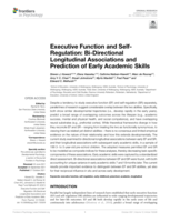 Executive Function and Self-Regulation: Bi-Directional Longitudinal Associations and Prediction of Early Academic Skills