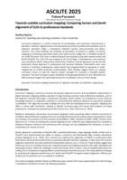 Towards scalable curriculum mapping: Comparing human and GenAI alignment of CLOs to professional standards