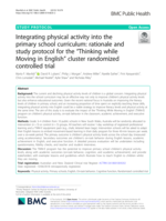 Integrating physical activity into the primary school curriculum: rationale and study protocol for the "Thinking while Moving in English" cluster randomized controlled trial