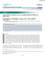 Large methane oxidation across an oxygen gradient in Baltic Sea deep waters
