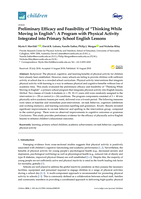 Preliminary Efficacy and Feasibility of "Thinking While Moving in English": A Program with Physical Activity Integrated into Primary School English Lessons