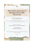 Naturopathic approaches to managing patients with chronic pain