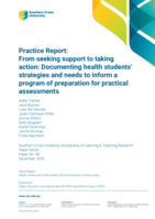 From Seeking Support to Taking Action: Documenting Health Students' Strategies and needs to Inform a Program of Preparation for Practical Assessments