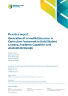 Generative AI in Health Education: A Curriculum Framework to Build Student Literacy, Academic Capability, and Assessment Design