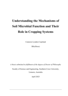Understanding the Mechanisms of Soil Microbial Function and Their Role in Cropping Systems