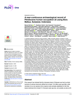 A near-continuous archaeological record of Pleistocene human occupation at Leang Bulu Bettue, Sulawesi, Indonesia