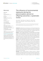 The influence of environmental exposures during the preconception period on offspring outcomes: a systematic review