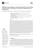 Temporary Intercropping as a Management Option for Increasing Plant Diversity in Southern Australian Cropping Systems: A Perspective