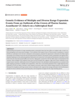 Genetic Evidence of Multiple and Diverse Range Expansion Events From an Outbreak of the Crown‐of‐Thorns Seastar, Acanthaster Cf. Solaris on a Subtropical Reef