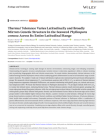 Thermal Tolerance Varies Latitudinally and Broadly Mirrors Genetic Structure in the Seaweed Phyllospora comosa Across Its Entire Latitudinal Range