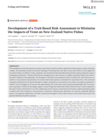 Development of a Trait‐Based Risk Assessment to Minimise the Impacts of Trout on New Zealand Native Fishes