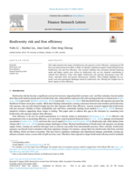 Biodiversity risk and firm efficiency