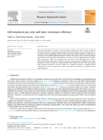 CEO-employee pay ratio and labor investment efficiency