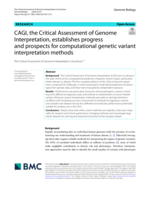 CAGI, the Critical Assessment of Genome Interpretation, establishes progress and prospects for computational genetic variant interpretation methods