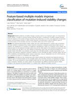 Feature-based multiple models improve classification of mutation-induced stability changes
