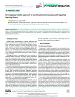 Developing a holistic approach to teaching biosciences using self-regulated learning theory