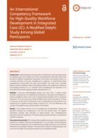 An International Competency Framework for High-Quality Workforce Development in Integrated Care (IC): A Modified Delphi Study Among Global Participants