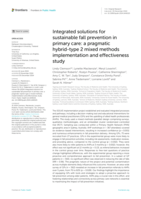 Integrated solutions for sustainable fall prevention in primary care: a pragmatic hybrid-type 2 mixed methods implementation and effectiveness study