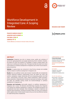 Workforce Development in Integrated Care: A Scoping Review