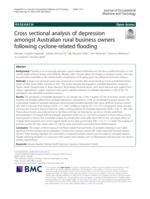 Cross sectional analysis of depression amongst Australian rural business owners following cyclone-related flooding
