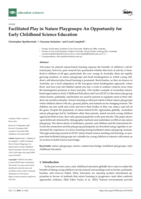 Facilitated Play in Nature Playgroups: An Opportunity for Early Childhood Science Education