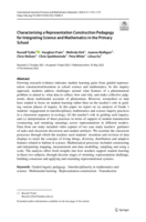 Characterising a Representation Construction Pedagogy for Integrating Science and Mathematics in the Primary School