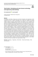 'Bush kinders': developing early years learners technology and engineering understandings