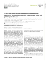 A novel laser-based spectroscopic method reveals the isotopic signatures of nitrous oxide produced by eukaryotic and prokaryotic phototrophs in darkness
