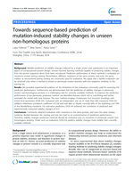 Towards sequence-based prediction of mutation-induced stability changes in unseen non-homologous proteins