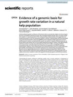 Evidence of a genomic basis for growth rate variation in a natural kelp population